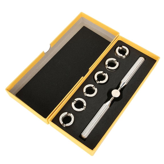 LYUMO Watch Back Case Cover Opener Remover Wrench Dies Repairer Tool Set for Oyster, Watch Back Case Cover Opener, Watch Back Case Opener