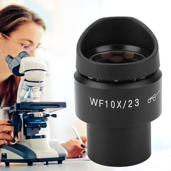 LYUMO Widefield Microscope Eyepiece, GWF004 WF10X/23 Microscope Wide Angle Eyepiece Ocular Eyepoint Lens Adjustable Wide Field 30mm