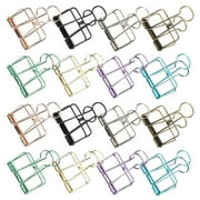 LYUMO Wire Office Clips,Hollow Dovetail Clip Multi‑Color Long Tail Binder Clips Paperclip Office Decorative Tool,Multi‑Color Binder Clips