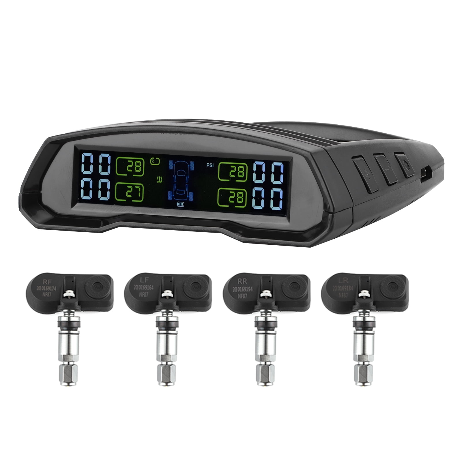 LYUMO Wireless Tire Pressure Monitoring System TPMS Solar Or USB Power