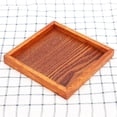 thumbnail image 1 of LYUMO Wood Serving Tray, Food Serving Tray,Small Portable Square Shape Solid Wood Tea Coffee Snack Food Dinning Serving Tray Plate, 1 of 8