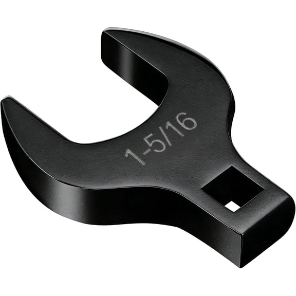 LYUSCI-1/2'' Drive Jumbo Crowfoot Wrench, Open End Wrench, SAE, 1-5/16'', CR-V Steel, Tools for Mechanics Maintenance or Repairs, Access Fasteners in Tight Spaces Work Hard-To-Reach Areas, Black