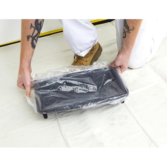 LYUSCI-12" Paint Tray Liners - 5PC Roller Tray Liners Use with Paint Tray Easy to Clean Up and Change Paint Colours