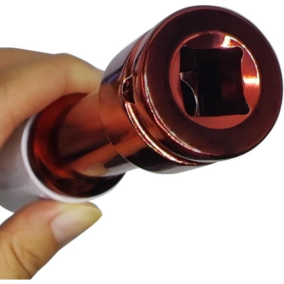 LYUSCI-21mm 1/2" Extra-Long Thin Wall Wheel Protector Impact Deep Socket, Impact Drive Lug Nut Socket, Non-Marring Lug Nut Hand Repair Removal Tool