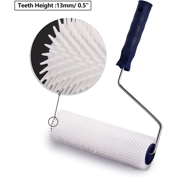 LYUSCI-23cm/9'' Aeration Latex Floor Self Leveling Screed Spiked Roller