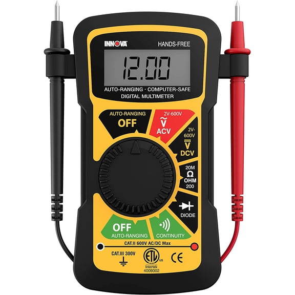 LYUSCI-3300 Hands-Free Digital Multimeter Black