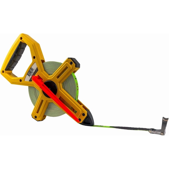 LYUSCI-6611 Open Reel Fiberglass Tape Measure, 100-Feet