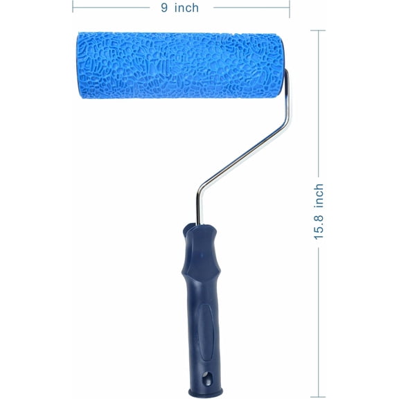 LYUSCI-8 inch Texture Roller Pattern Paint Roller Diatom mud Construction Tool for Walls Decoration(2010L-A)