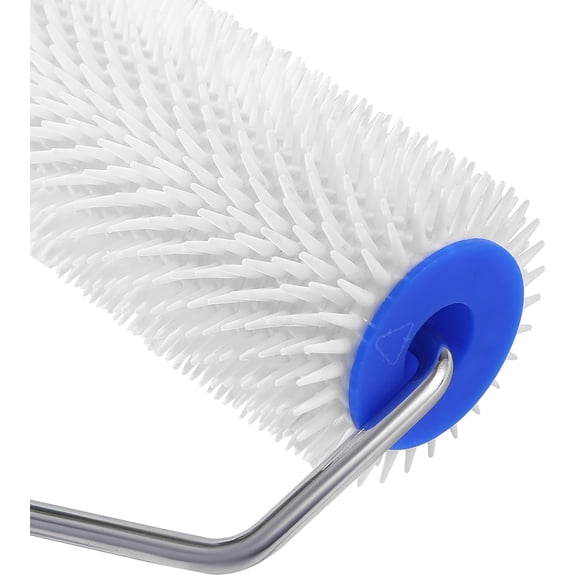 LYUSCI-9 Inch Screed Spiked Roller, Latex Floor Self Leveling Spiked Roller, for Epoxy Floor Painting Construction, Bubble Removal Tool