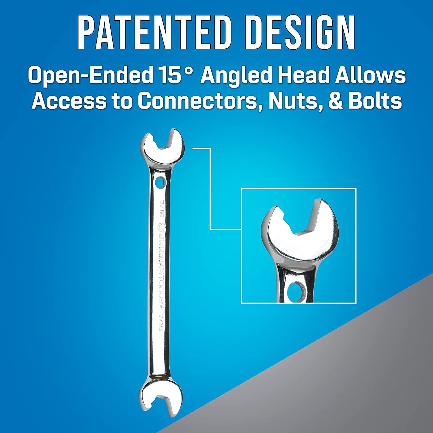 LYUSCI-ASW-716, Double Ended Speed Wrench, Angled Head, 7/16