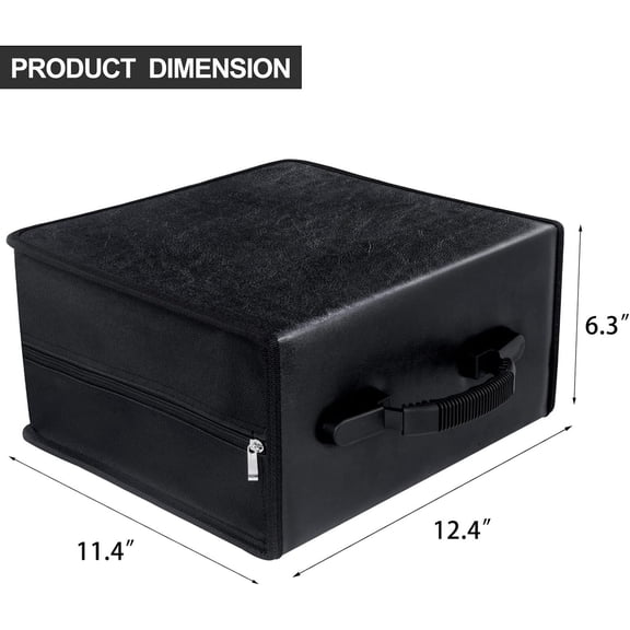 LYUSCI-CD/DVD Case Binder - 400 Capacity Disc Storage Holder, Black PU Binder