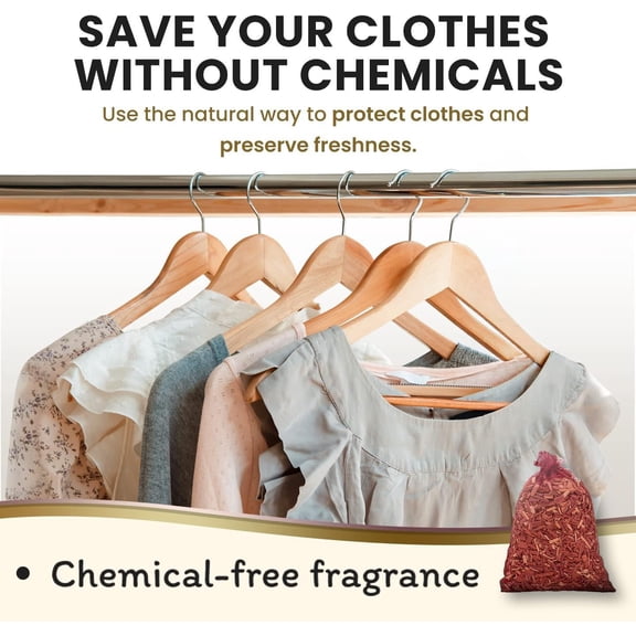 LYUSCI-Cedar Sachet Bags, Fully Stuffed Scented Sachets, Perfect for Closets, Drawers, Cars, Gym Bags, or Anyplace that Needs to Smell Better - Cedar Blocks for Clothes Storage
