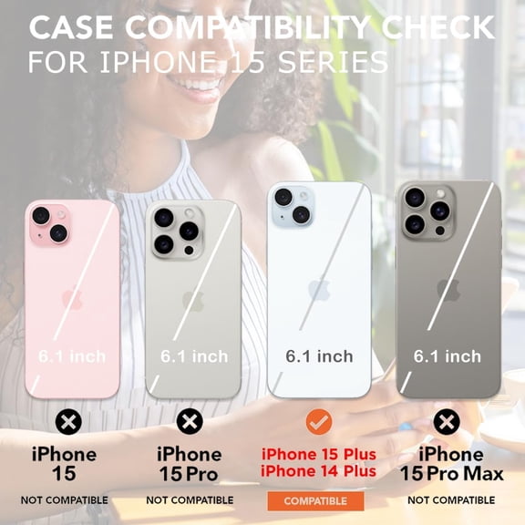 LYUSCI-Compatible with iPhone 15/14 Plus 6.7" Case, [8 ft Drop Tested] Shockproof Design Protective Slim Stylish TPU Durable Phone Cover Case (Tortoise Shell)