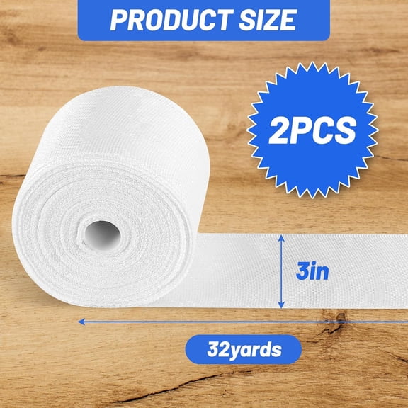 LYUSCI-Fiberglass Cloth Tape, 6 oz, 3" Wide x 65.6 yd, Non-Adhesive Woven Fiberglass Insulation Tape for Reinforced Repair, Joints, Seams, Molding