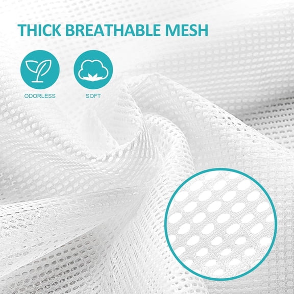 LYUSCI-Laundry Bags, Mesh Heavy Duty 24" x 36" with Drawstring Closure, 3-Pack, Black