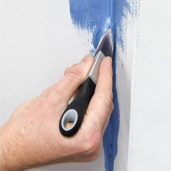 LYUSCI-Paint Brush for Trim - Edging Paint Brush 2PC,Triangular Brush and Square Trim Brush,Cut in,Edger,Corner,Sash Painting