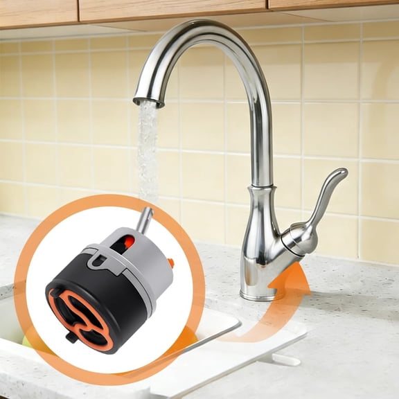 LYUSCI-RP50587 Faucet Cartridg-e Replacement, Compatible with DST Single Handle Kitchen and Lavatory Sink Faucets Repair Parts, with RP51503 Bonnet Nut and Wrench(COLOR:black,grey,orange)