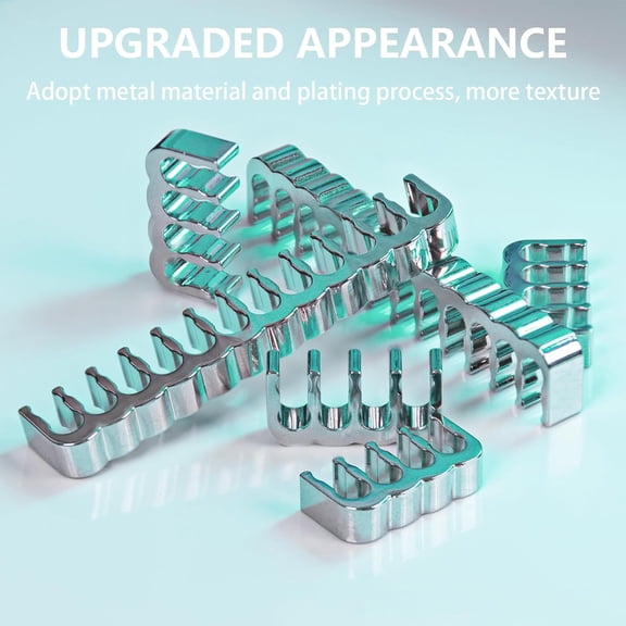 LYUSCI-SIRLYR PSU Cable Combs, Zinc Alloy PC Clips for 16AWG-18AWG Wires, Power Supply Cables Comb Organizers (24 Pin & 8 Pin) Cable Management for Clean PC Build