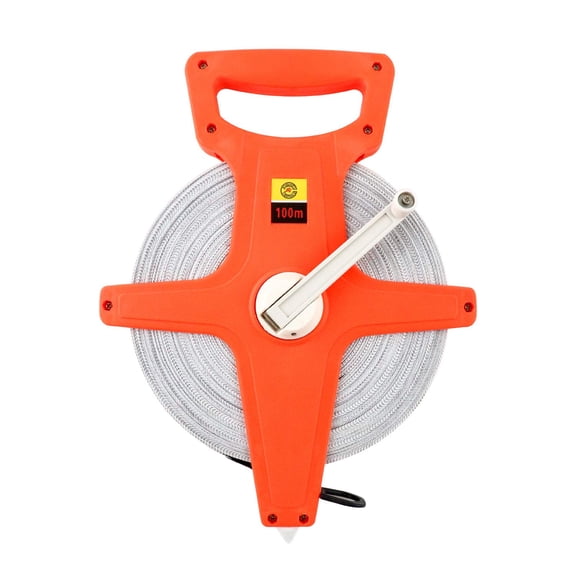 LYUSCI-Tape Measure, 1/2" x 330' Open Reel Dual Sided Fiberglass Tape Measure for Engineer, Yard and Field, Measuring Tape