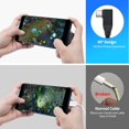 LYUSCI-USB C Right Angle Cable 100W 1ft 2Pack, 4K Video 20Gbps USBC 3.2 ...