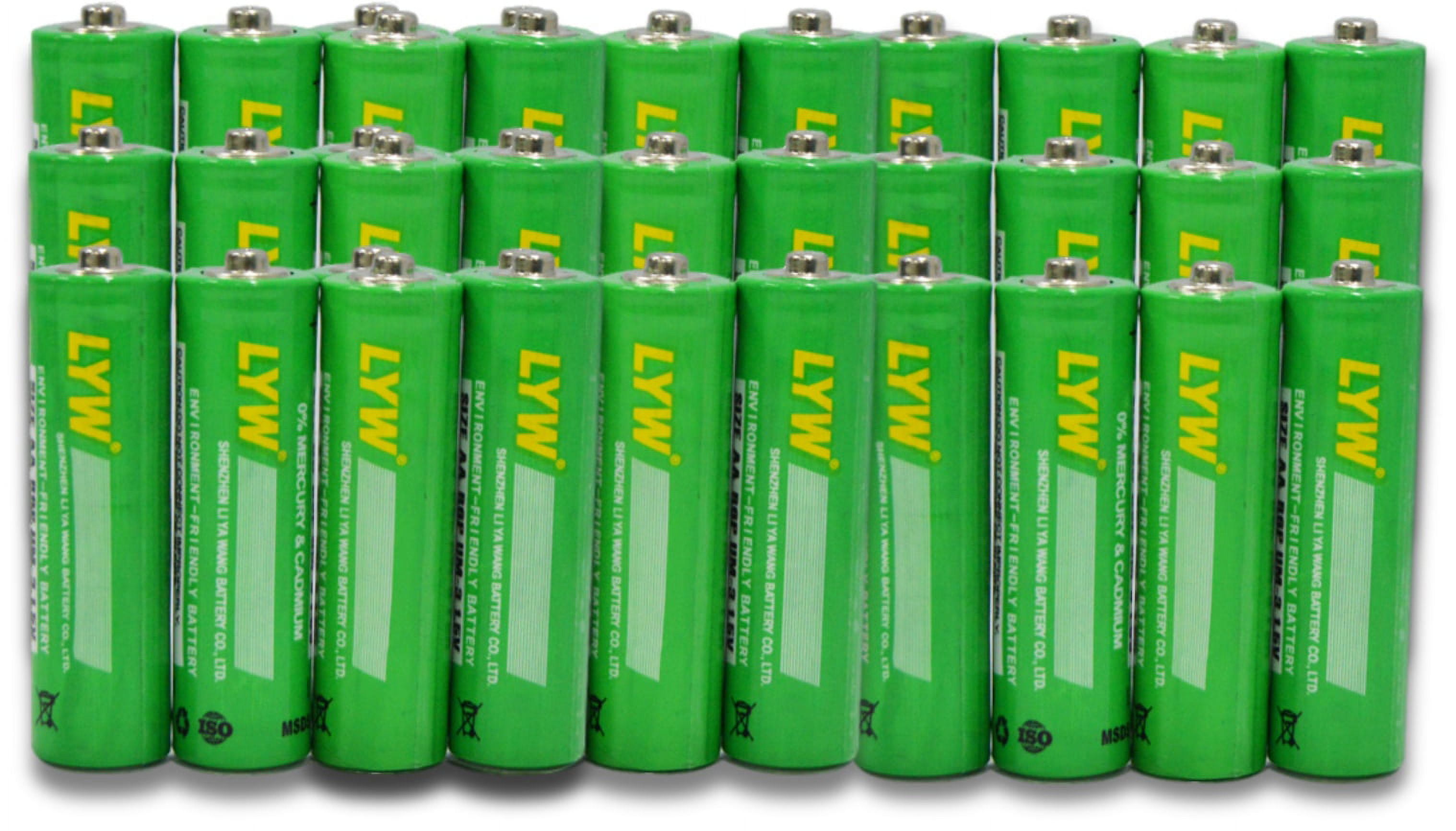LYW 60 Count AAA 1.5V Batteries Carbon Zinc AAA Battery Long Lasting
