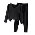 thumbnail image 1 of LYXSSBYX 2 Piece Outfit for Women Winter Women's Winter Bottomed Double-Sided Velvet Self Heating Clothes and Pants Oversized Plush and Thick Insulation Set, 1 of 8