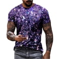 thumbnail image 1 of LYXSSBYX Big and Tall Mens Shirts Short Sleeves Clearance Casual Men's Geometry Print T Shirt Tee Graphic Tee Outdoor Daily Vacation Short Sleeve Crew Neck Shirt Spring Fall Clothing Apparel, 1 of 6