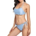 thumbnail image 1 of LYXSSBYX Bikini Swimsuits for Women Ladies Women's Sexy Bathing Suit 2 Piece Solid Color Bikini Bottoms Swimsuits for Women, 1 of 7
