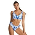 thumbnail image 1 of LYXSSBYX Bikini Swimsuits for Women Ladies Women's Sexy Bathing Suit Split Cow Pattern Printed Bikini Swimsuit, 1 of 8