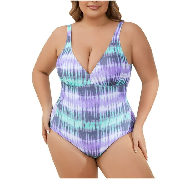 LYXSSBYX Bikinis for Women Plus Size 2024 Women's New Floral Print Sexy Swimsuit Large Size Fashion Swimsuit
