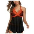 thumbnail image 1 of LYXSSBYX Bikinis for Women Plus Size Women Plus Size Print Swimjupmsuit Swimsuit Beachwear Padded Swimwear, 1 of 1