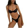 thumbnail image 1 of LYXSSBYX Bikinis for Women Plus Size Women's New Sexy Split Bikini Swimsuit Fashion Solid Split Swimsuit Set, 1 of 1