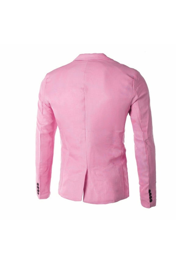 Blazers for Men Clearance Charm Men's Casual Slim Fit One Button Suit r Coat Jacket Tops Men Fashion