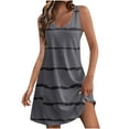 thumbnail image 1 of LYXSSBYX Boho Dresses for Women 2024 Women's Casual Sundress With Pockets Summer Boho Beach Dress Floral T-Shirts Dress V Neck Loose Tank Dresses, 1 of 6