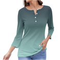 thumbnail image 1 of LYXSSBYX Button Down Shirts for Women Women's Fashion Casual Gradient Loose Button Tops, 1 of 5