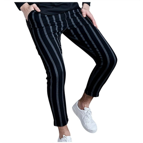 LYXSSBYX Cargo Pants for Men Fashion Men Casual Slim Fit Solid Zipper Long Pants Trousers