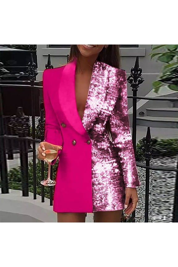 Fall Dresses for Women Long Sleeve Fashion Women Winter Casual V-Neck Long Sleeve Button Mini Dress