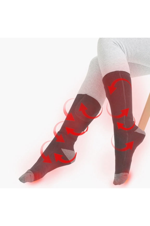 Fuzzy Socks for Women Hot Sale Clearance Temperature Regulating Heating Socks Electric Socks Long Tube Warm Electric Heating Socks Charging Heating Foot Warmer