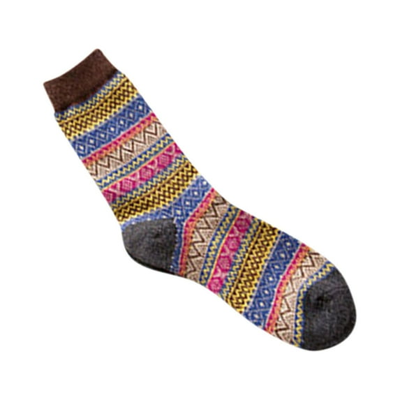 LYXSSBYX Fuzzy Socks for Women Hot Sale Clearance Pack of 1 Womens Vintage Style Thick Wool Warm Winter Socks