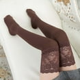 thumbnail image 1 of LYXSSBYX Fuzzy Socks for Women Hot Sale Clearance Spring Autumn Women Solid Color Warm Lace Lengthened Over-the-knee Socks Stockings, 1 of 2