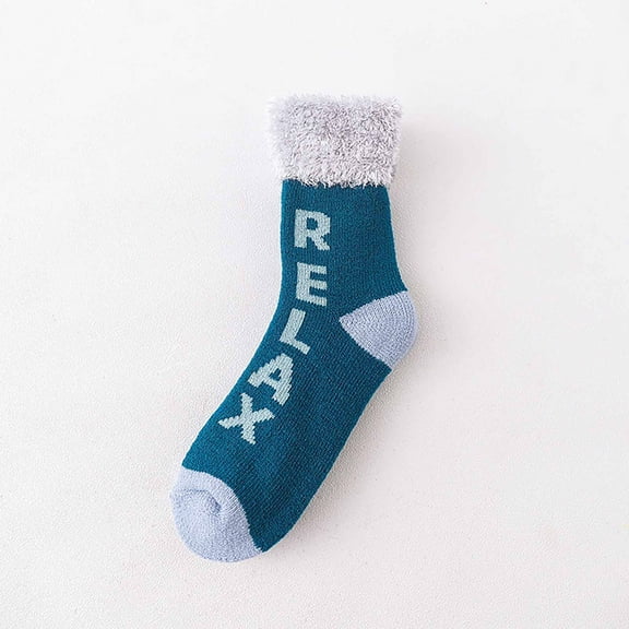 LYXSSBYX Fuzzy Socks for Women Hot Sale Clearance Women's Winter Super Soft Warm Cozy Fuzzy Fleece-Lined Floor Middle Tude Socks