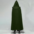 thumbnail image 1 of LYXSSBYX Hoodies for Women Plus Size Men Halloween Solid Buckle Hooded Removable Gothic Devil Party Cloak, 1 of 4