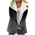 thumbnail image 1 of LYXSSBYX Jackets for Women Casual Fall Women's Fashion Long Sleeve Pocket Plush Button Coat Long Sleeve Hatless Casual Coat/Jacket, 1 of 6
