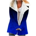 thumbnail image 1 of LYXSSBYX Jackets for Women Casual Fall Women's Fashion Long Sleeve Pocket Plush Button Coat Long Sleeve Hatless Casual Coat/Jacket, 1 of 6