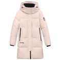thumbnail image 1 of LYXSSBYX Jackets for Women Clearance Fashion Women's Zipper Long Sleeve Hooded Down Cotton Jacket Cotton Jacket Jacket, 1 of 8