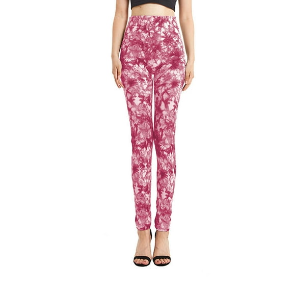 LYXSSBYX Leggings for Women Jeans Style Women's Fashion Elastic Gradient Color Print Leggings With Yoga Sport Elastic Pants