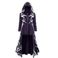 thumbnail image 1 of LYXSSBYX Long Sleeve Dresses for Women Women Loose Tops Sweater Large Size Coat Retro Dress Hooded Elasticity, 1 of 7