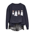 thumbnail image 1 of LYXSSBYX Long Sleeve Shirts for Women Women's Fashion Fall Winter Glasses Girl Print Casual Sports Round-Neck Tracksuits Long Sleeve, 1 of 5