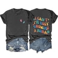 thumbnail image 1 of LYXSSBYX Mama Shirts for Women Short Sleeve Women's Letter Printed Double-Sided Printing Short Sleeved Casual Loose Top Short Sleeved Round Neck Top/shirt, 1 of 3