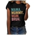 thumbnail image 1 of LYXSSBYX Mama Shirts for Women Short Sleeve Women's Letter Printed Short Sleeved Casual Loose Top Short Sleeved Round Neck Top/shirt, 1 of 6